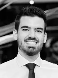 Men white and black image